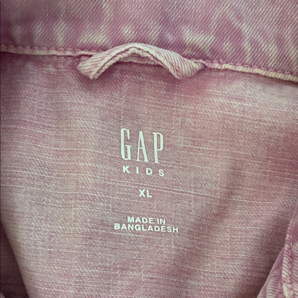 GAP Kids Light Pink Jean Jacket with Fun Patches - Picture 2 of 7